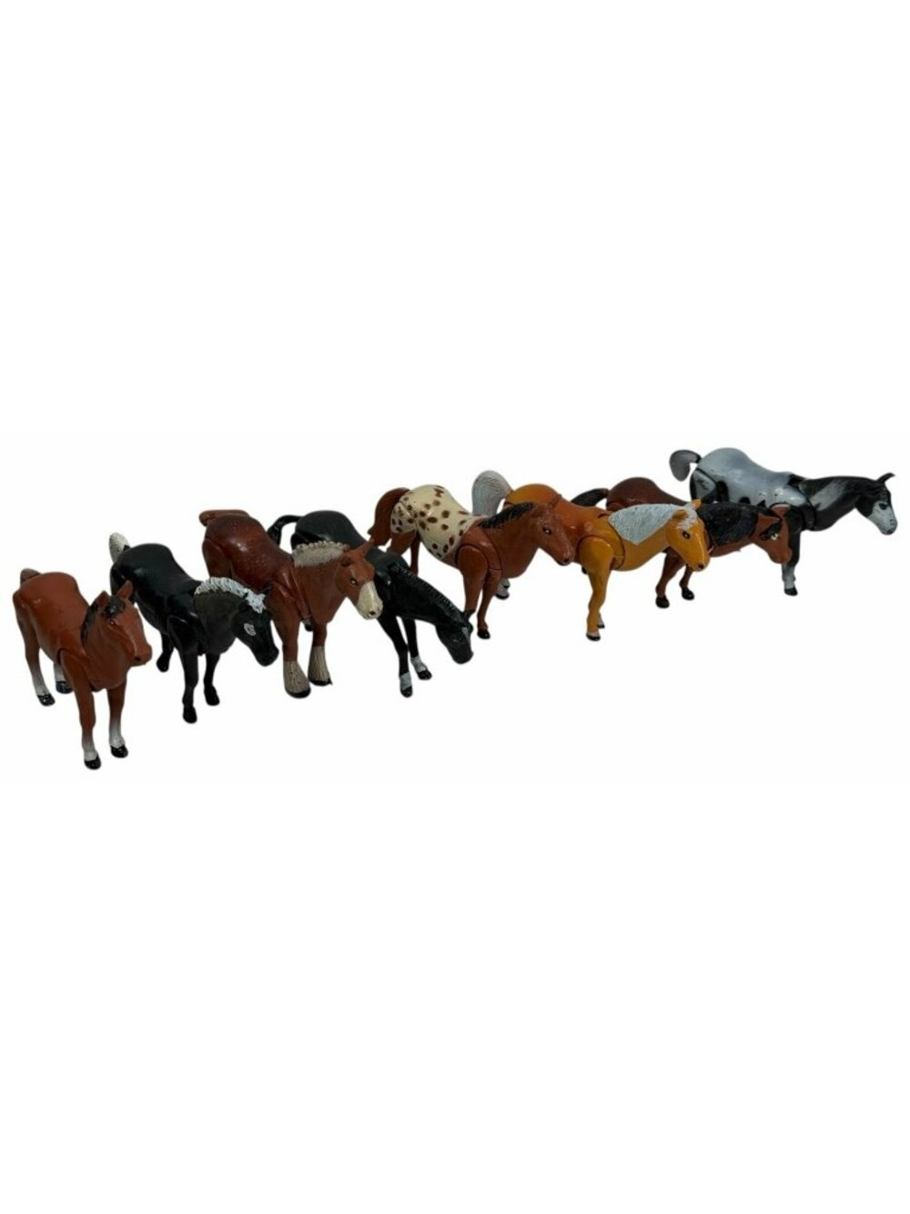 8 PC LOT Vintage 1970s Empire Horses of the World Toy Figures All Diff. Breeds